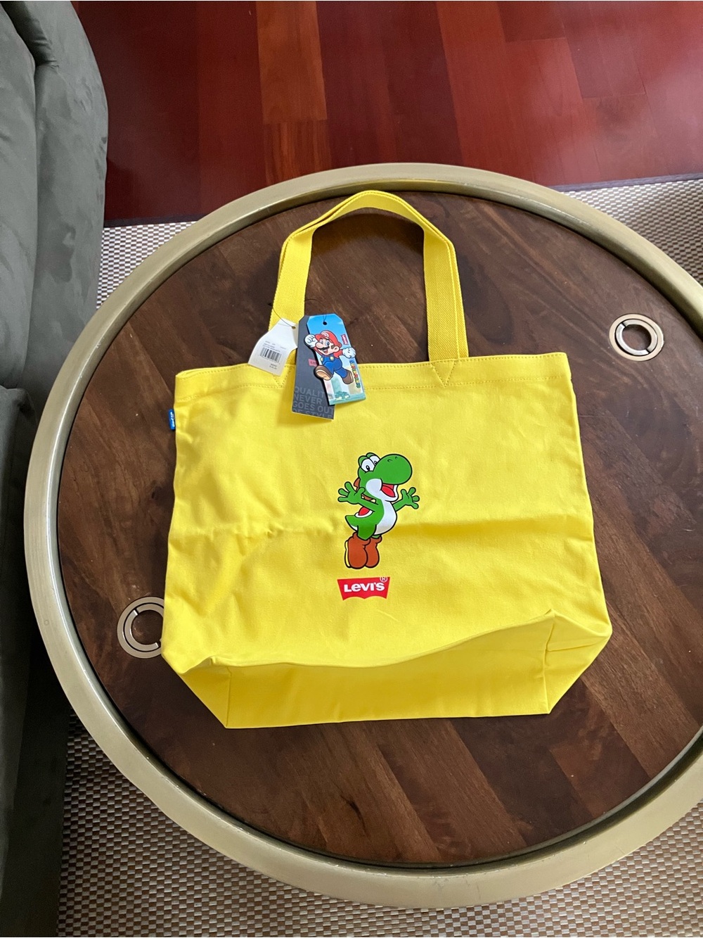 Levi's X Super Mario Brothers Yoshi Here We Go Tote Bag